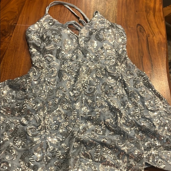 Windsor Dresses & Skirts - Windsor Light Blue Sequin Dress